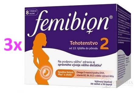Femibion 2 TEHOTENSTVO TBL56+CPS56  3ks
