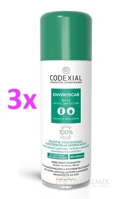 ENVIROSCAB sprej proti svrabu a iným parazitom 3x200 ml