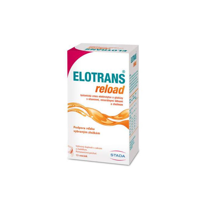 ELOTRANS reload prášok na prípravu nápoja 1x15 vrecúšok