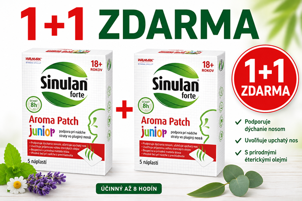 WALMARK Sinulan forte Aroma Patch junior náplasť (1x5ks) 1+1 ZDARMA