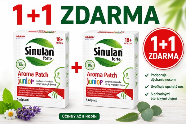 WALMARK Sinulan forte Aroma Patch junior náplasť (1x5ks) 1+1 ZDARMA