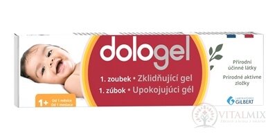 dologel 1. zúbok upokojujúci gél na ďasná, od 1 mesiaca 1x25 ml