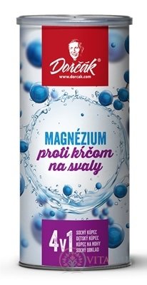 Dorčák Soľ do kúpeľa MAGNÉZIUM proti kŕčom na svaly 4v1, 1x350 g