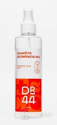 DR.44 OKAMŽITÁ DEZINFEKCIA dezinfekčný roztok (85% etanol) 1x250 ml