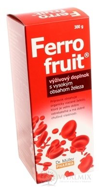 Dr. Müller FERRO FRUIT Sirup s vysokým obsahom železa 1x300 g