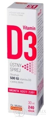Dr. Müller Vitamín D3 ústny sprej 1x30 ml
