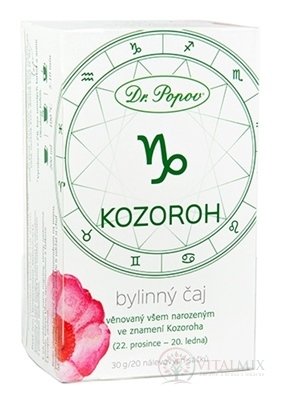 Dr. Popov Bylinný čaj KOZOROŽEC nálevové vrecúška 20x1,5 g (30 g)