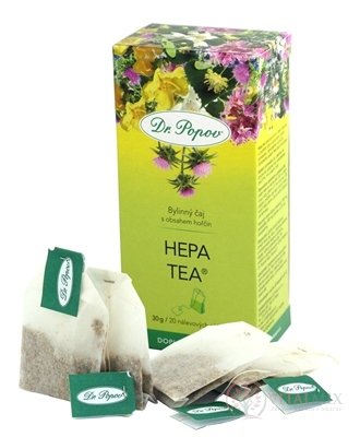 DR. POPOV ČAJ HEPA TEA nálevové vrecúška 20x1,5 g (30 g)
