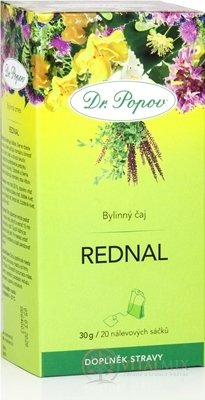 DR. POPOV ČAJ REDNAL nálevové vrecúška 20x1,5 g (30 g)