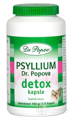 Dr. Popov PSYLLIUM detox cps 1x120 ks