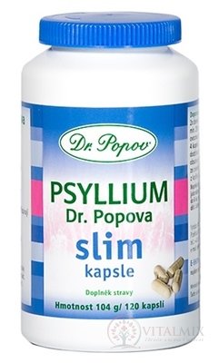 Dr. Popov PSYLLIUM slim cps 1x120 ks