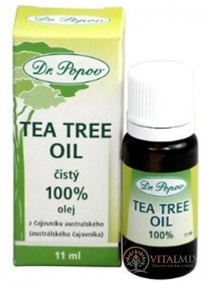 DR. POPOV TEA TREE OIL čistý 100% olej z čajovníka austrálskeho 1x11 ml