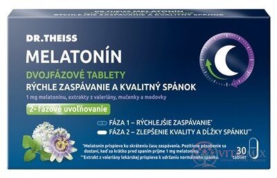 Dr.Theiss MELATONÍN dvojfázové tablety tbl 1x30 ks