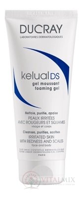 DUCRAY KÉLUAL DS GEL MOUSSANT penivý gél (podráždená koža na tvári a tele) 1x200 ml