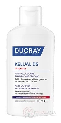 DUCRAY KELUAL DS INTENSIVE Šampón ošetrujúci, proti lupinám 1x100 ml