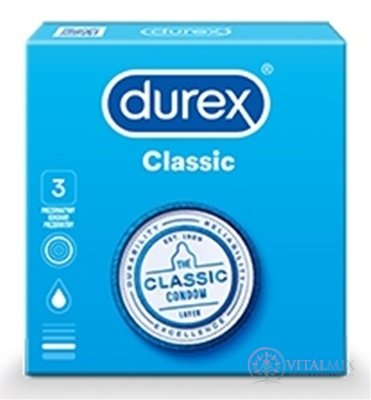DUREX Classic kondóm 1x3 ks