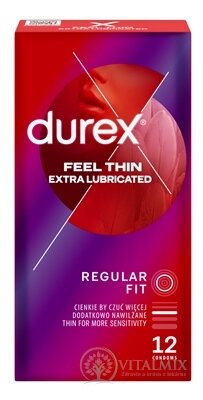 DUREX Feel Thin Extra Lubricated kondóm1x12 ks