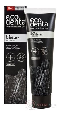 EcoDenta BLACK WHITENING čierna zubná pasta na bielenie zubov 1x100 ml