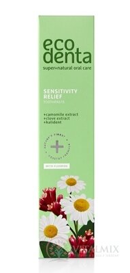 EcoDenta SENSITIVITY RELIEF zubná pasta na citlivé zuby s extraktom z harmančeka 1x100 ml