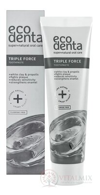 EcoDenta TRIPLE FORCE zubná pasta s trojitou silou 1x100 ml
