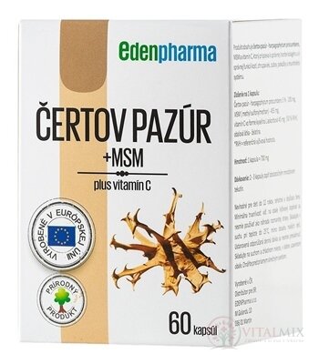 EDENPharma ČERTOV PAZÚR + MSM cps 1x60 ks