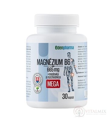 EDENPharma MAGNÉZIUM B6 MEGA cps 1x30 ks