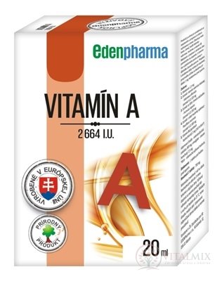 EDENPharma VITAMÍN A 2664 I.U. kvapky 1x20 ml