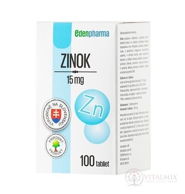 EDENPharma ZINOK 15 mg tbl 1x100 ks