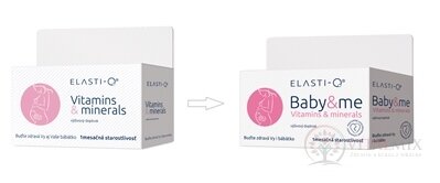 Elasti-Q VITAMINS & MINERALS Baby&me tbl 1x30 ks