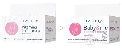 Elasti-Q VITAMINS & MINERALS Baby&me tbl 1x90 ks