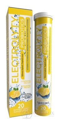 ELECTROLYTY PROBIOTICS Citrón šumivé tablety 1x20 ks