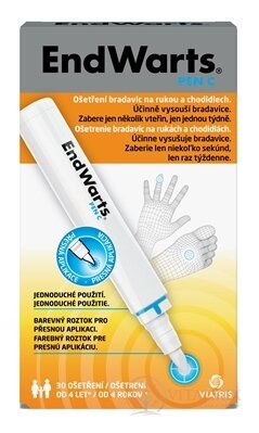 EndWarts PEN C roztok kyseliny mravčej v pere na vysušenie bradavíc 1x3 ml