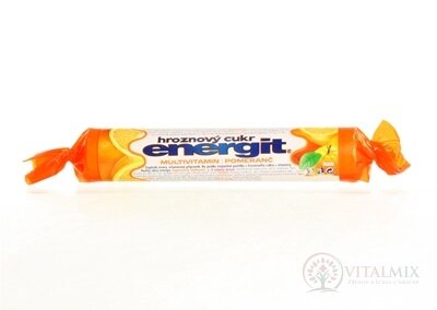 energit hroznový cukor MULTIVITAMÍN - POMARANČ pastilky 1x17 ks (37,4 g)