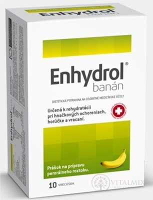 Enhydrol banán prášok vo vrecúškach 1x10 ks