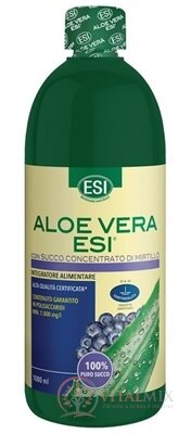 ESI ALOE VERA šťava s čučoriedkou 1x1000 ml