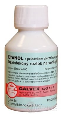 ETANOL s prídavkom glycerínu a peroxidu vodíka 1x80 g