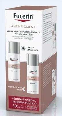 Eucerin ANTI-PIGMENT DUO denný krém 50 ml + nočný krém 50 ml (zľava na 2.produkt) 1x1 set
