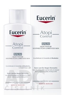 Eucerin AtopiControl Ľahká telová emulzia pre suchú pleť 1x250 ml