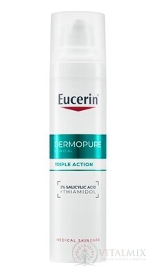 Eucerin DERMOPURE CLINICAL Fluid trojitý účinok pleť so sklonom k akné 1x40 ml