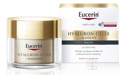 Eucerin HYALURON-FIL.+ELASTICITY Nočný krém anti-age, 1x50 ml