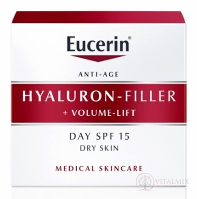 Eucerin HYALURON-FIL.+VOLUME-LIFT Denný krém Anti-Age, pre suchú pleť 1x50 ml