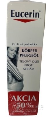 Eucerin TELOVÝ OLEJ proti striám 2x125 ml (akcia, -50%  na druhý produkt) 1x1 set
