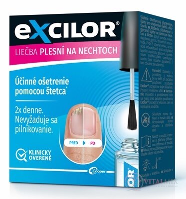 Excilor lak na liečbu plesňových infekcií nechtov (inov. 2024) 1x3,3 ml