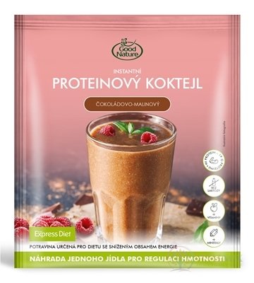 EXPRESS DIET PROTEINOVÝ KOKTEIL instantný, čokoládovo-malinový, vrecúško 1x60 g