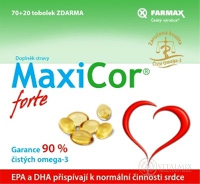 FARMAX MaxiCor forte cps 70+20 zadarmo (90ks)