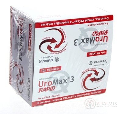 FARMAX UroMax 3 Rapid tbl 10x10 (100 ks)