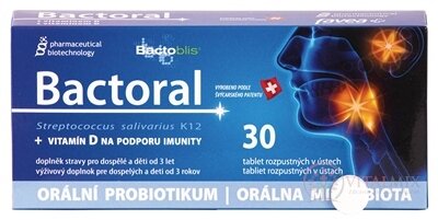favea Bactoral+vitamín D tbl mnd 1x30 ks