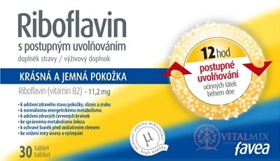 favea Riboflavín tbl s postupným uvolňovaním 1x30 ks
