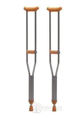 FAZZINI-FSL BARLA Podpazušná hliníková (GR306) stredná, výškovo nastaviteľná na 114-134 cm, 1x2 ks