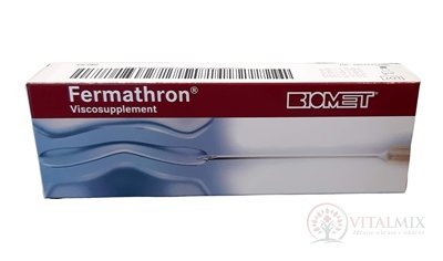 Fermathron BIOMET Roztok viskosuplementárny intraartikulárny, 236350-INT; inj s 1% kys. hyalurónovou (20 mg/2 ml), 1x1 ks